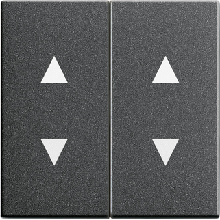 Gira S-55 Антрацит Клавиша 2-ая с двойными стрелками 115028