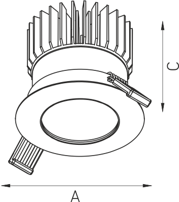 Купить СТ QUO IP65/IP20 07 WH D45 4000K DALI светильник