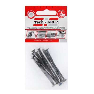 Купить Tech-Krep Саморез ШСГМ 4,2х65 (11 шт) - пакет 102383