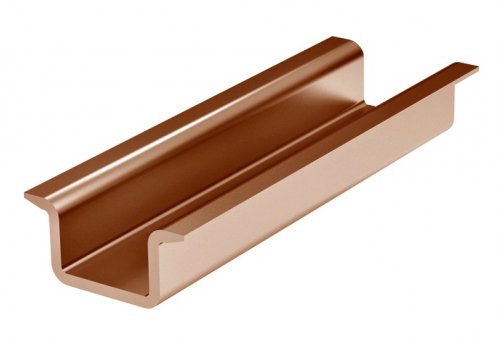 DKC Дин-рейка медная, с насечкой, усиленная OMEGA 3B, 35х15мм.