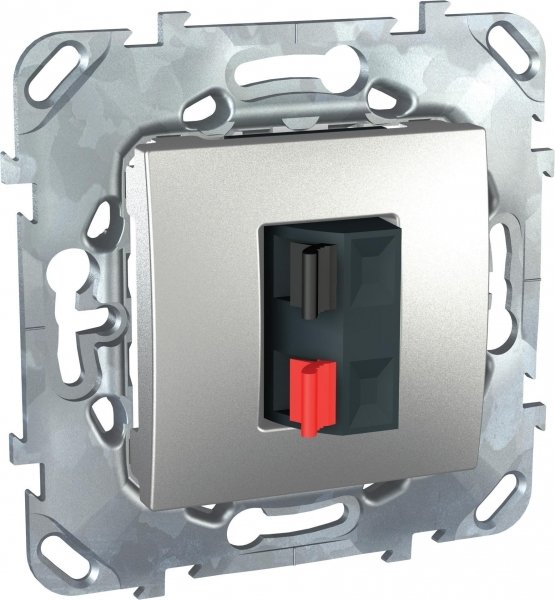 Купить SE Unica Top Алюминий Аудиорозетка 1-ая MGU5.486.30ZD