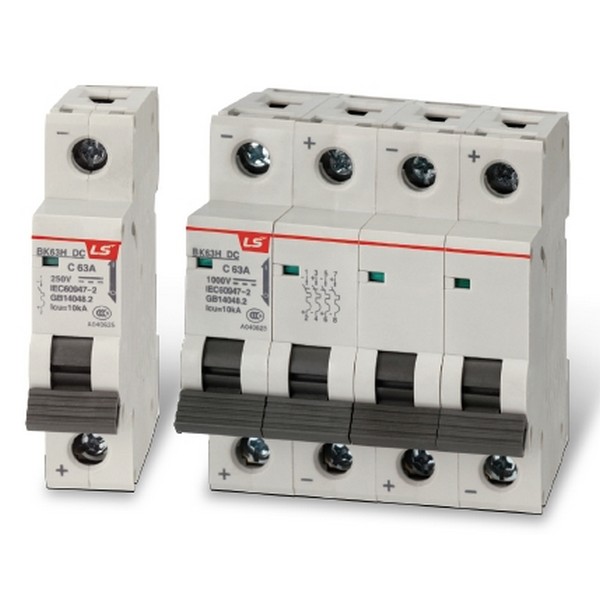 LSIS Автоматический выключатель BK63H-DC 2P C 4A 10KA 500VDC 0627061100