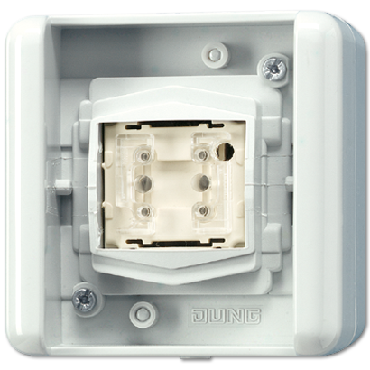 JUNG KNX Клавиша однокнопочная с BCU, положение Выключатель 8471.01LEDW
