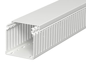 Купить OBO Bettermann Кабель-канал перфорированный распределительный LKVH N 75x75x2000 мм светло-серый RAL7035 6178559