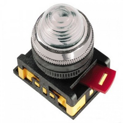 Купить IEK Лампа AL-22 сигнальная d22мм прозрач. неон/240В цилиндр