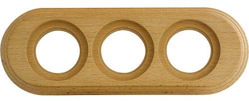 BIRONI Лизетта Бук Натурэль Рамка 3-ая на бревно 260мм BFC26-630-10