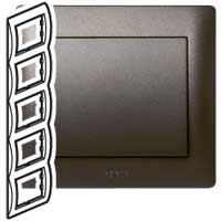 Купить Legrand Galea Life Темная Бронза Рамка 5-я верт 771209