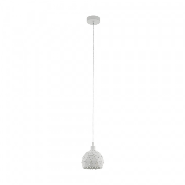 Eglo 33344 Подвес ROCCAFORTE, 1x40W(E14), сталь/ белый