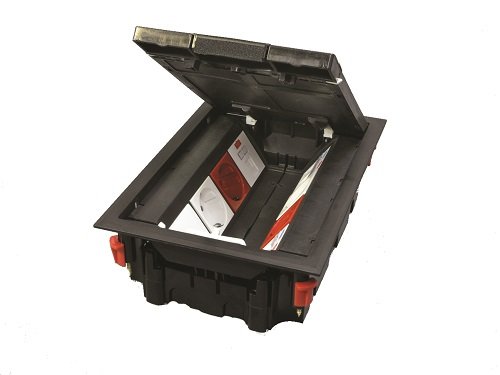 OSTEC Напольный лючок на 8 постов (45х45 мм), пластиковый LUK/8