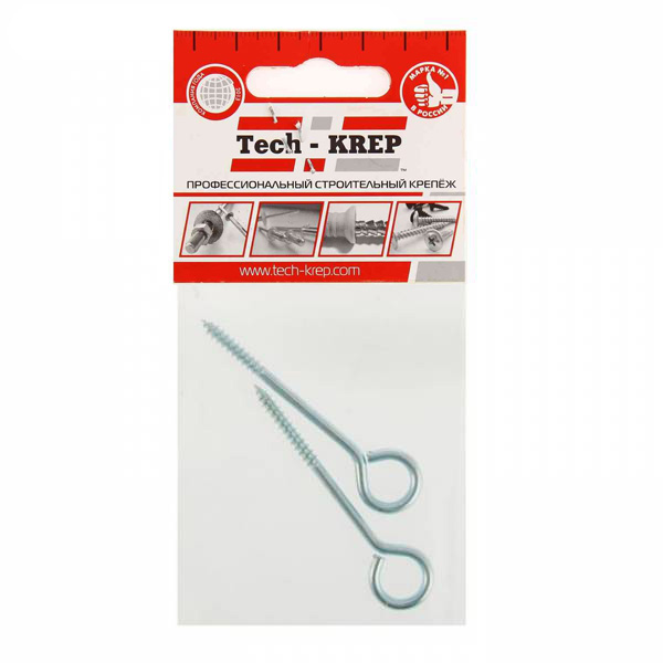 Tech-Krep Шуруп-кольцо 4,0х50 (2 шт) - пакет 103894
