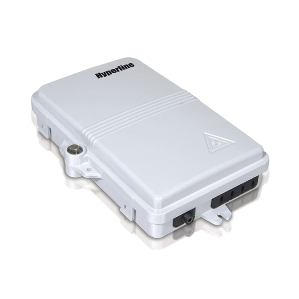 Hyperline FO-WBI-4A-GY Бокс оптический настенный, 4 порта (SC, duplex LC), без пигтейлов и проходных адаптеров, IP65, 186 х 116 х 40 мм, серый 358584