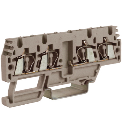 DKC HMM.2/2+2/AGR, проходной зажим, 2 ввод/2 вывода, серый 2,5 кв.мм, разомкнутые