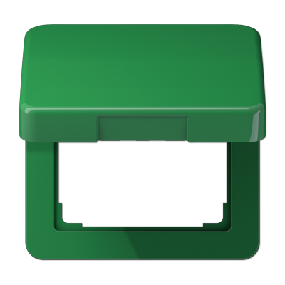 JUNG Крышка ударопрочная откидная ударопрочная для штекерных розеток зеленая CD590BFKLGN