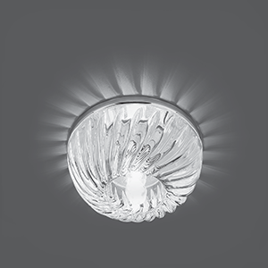 Gauss Светильник Crystal G9 1/30 кристалл/хром CR057