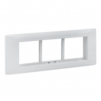 EKF PROxima Рамка+суппорт на 6 модулей (3 поста) для парапетного кабельного канала C-Line