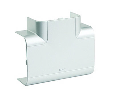 DKC Тройник 140х50 мм, цвет серый металлик