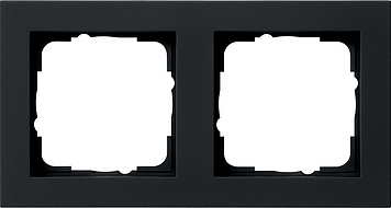 Купить Gira E2 Черный матовый Рамка 2-ая 021209