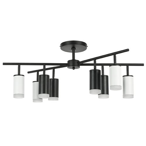 Lightstar LR7283643740 Люстра RULLO 8х50W GU10 ЧЕРНЫЙ/БЕЛЫЙ (571728+214437-4+214436-4+202430-8), шт