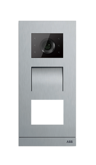 ABB Станция вызова, видео, 1/3, без клавишного модуля, сталь 2TMA070010X0028