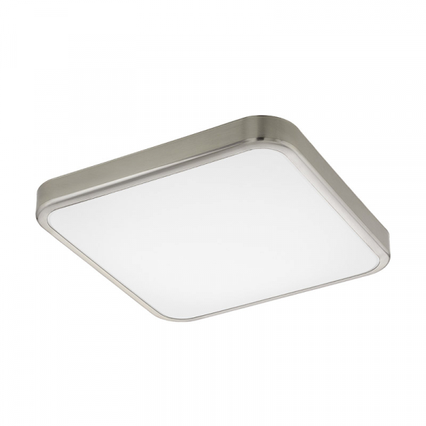 Eglo Светильник LED настенно-потолочный MANILVA 1, 16W(LED), 290х290, сталь, никель мат./пластик, белый 96231