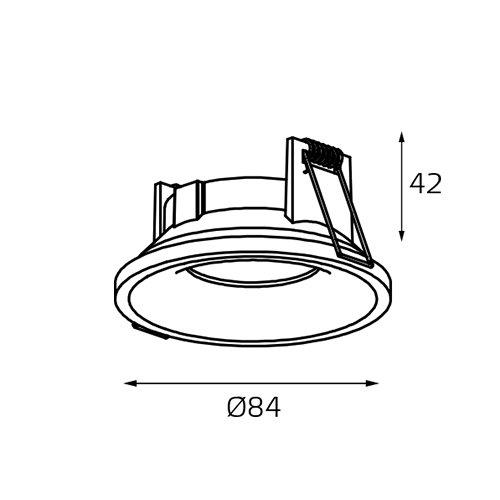 Купить Italline Встраиваемый светильник IT07-7010 white