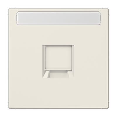 JUNG Плата (фиксация защёлкиванием) для одного модуля с полем для надписи термопласт слоновая кость LS1969-15NAWE