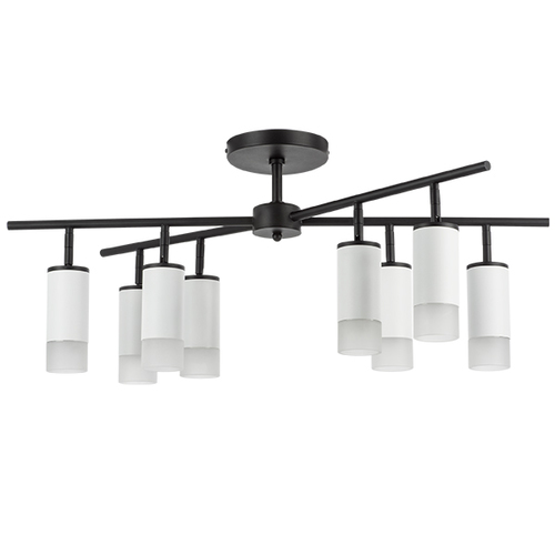 Lightstar LR7283681 Люстра RULLO 8х50W GU10 ЧЕРНЫЙ/БЕЛЫЙ (571728+214436-8+202431-8), шт