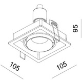 Купить Quest Light Светильник встраиваемый, поворотный, шампань, под лампу GU10, IP20 CASTLE 1 LD champagne