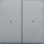 Купить SE Merten KNX SM Алюминий Накладка светорегулятора 2-х канального нажимного (используется с мех. 568499+568099) MTN625260