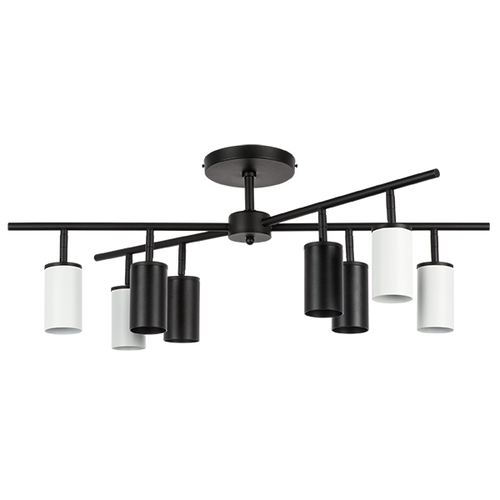 Lightstar LR728364374 Люстра RULLO 8х50W GU10 ЧЕРНЫЙ/БЕЛЫЙ (571728+214437-4+214436-4), шт