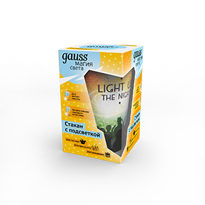 Gauss Стакан с подсветкой модель LCUP Party 3XLR44 LED 5/90 LC004