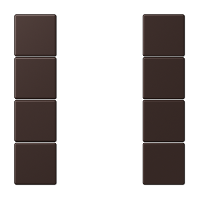 JUNG Набор накладок 4 группы для модулей F50 термопласт Les Couleurs® Le Corbusier LC504TSA4320J