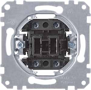 Купить SE Merten Механизм QuickFlex Выключателя 1-клавишного 2-полюсного, 20А, 250В, винт. клеммы MTN311201