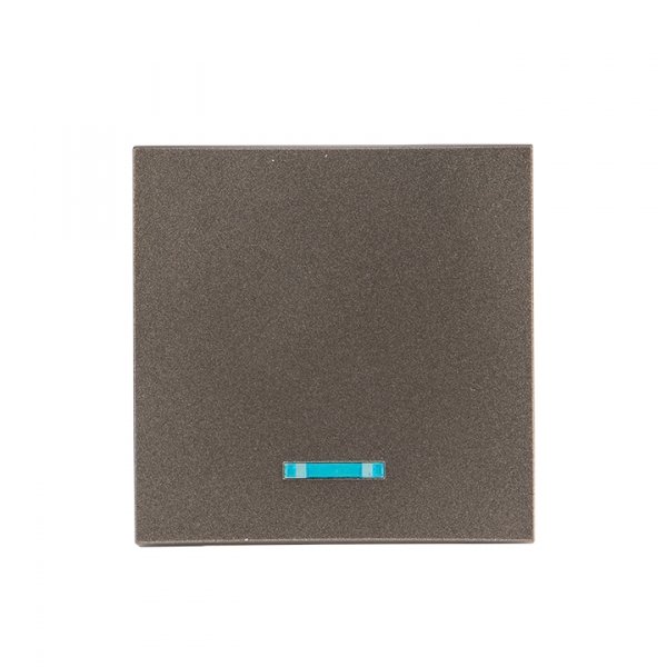 EKF PROxima Валенсия лицевая панель выключателя 1-кл. с индикатором 10А графит