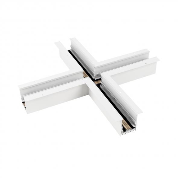 Arlight Коннектор крестовой MAG-CON-4560-F-X90 (WH) (IP20 Металл, 3 года) 026922