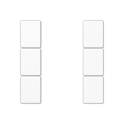 JUNG Белый Комплект накладок 3гр A503TSAWW