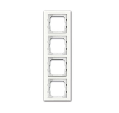 ABB BJE Axcent Белое стекло Рамка 4-ая 2CKA001754A4440