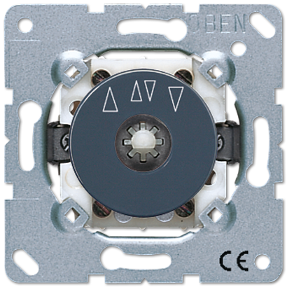 JUNG Реверсивный выключатель 2-пол. для жалюзи 10АХ, 250В АС 1234.20