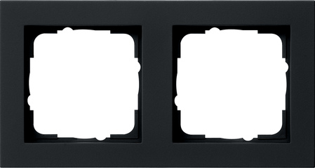 Gira E2 Черный матовый Рамка 2-ая 021209