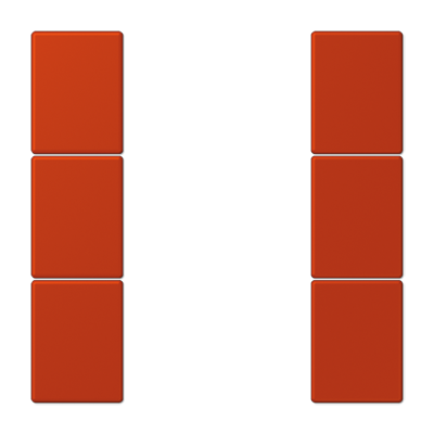 JUNG Набор накладок 3 группы для модулей F50 термопласт Les Couleurs® Le Corbusier LC503TSA4320A
