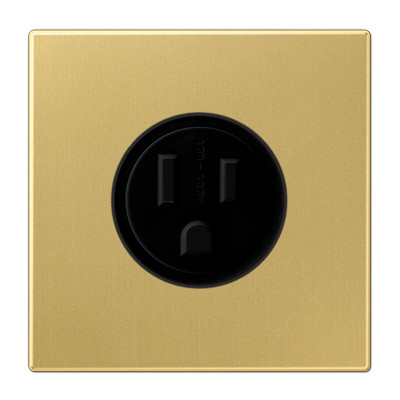 JUNG розетка NEMA 5-20R 15А, 125В АС классик, латунь Classic ME2521-15C