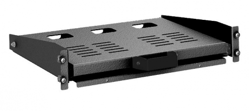 DKC Полка 2U выдвижная для клавиатуры, глубина 300мм, для 19" IT-корпусов, RAL9005