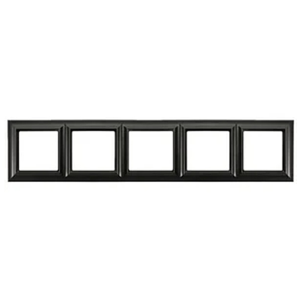 JUNG Eco Deco Рамка 5-постов термопласт черный матовый EPD485SWM