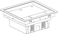 Купить SE OptiLine 45 Лючок нерж.сталь 199х199 на 4х45 ISM51624