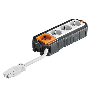 Купить OBO Bettermann Коробка монтажная укомплектованная UT4 GST18i (3+1 розетки) с кабелем 7404686