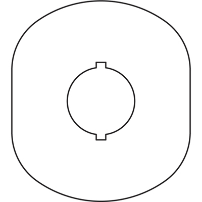 ABB MA6 Шильдик MA6-1024 (желт.пласт. 1 место) с без текста 1SFA611930R1024