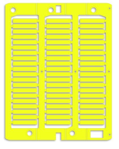 DKC Маркировка для провода, жесткая, для трубочек. 4х23мм. Желтая