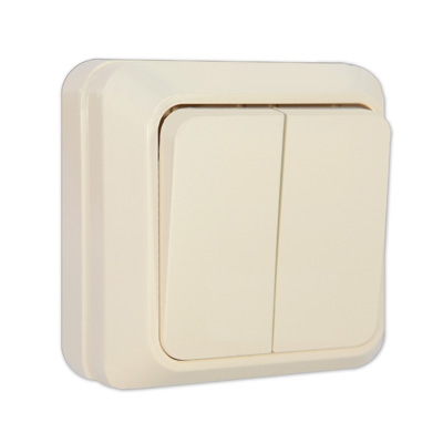 UNIVersal "Олимп" Выключатель "слоновая кость" 2 кл. Б-О0023