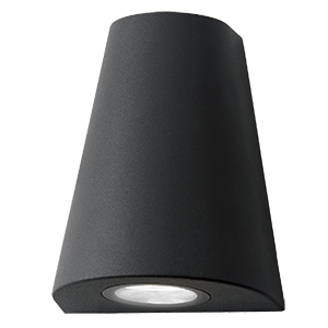 Gauss Светильник садово-парковый Sigma настенный архитектурный, 2xGU10, 125*88*156mm, 170-240V / 50Hz, 2xMax.35W, IP54, GD164