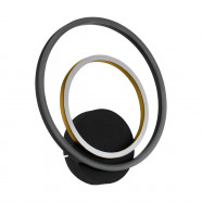 Eglo 390088 Бра LANACERA, LED 1Х12W, LED 4Х2,1W, 1700lm, L300, H325, A50, сталь, алюминий, черный, золотой/пластик, белый